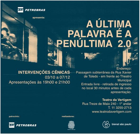 A Ultima palavra é a penúltima